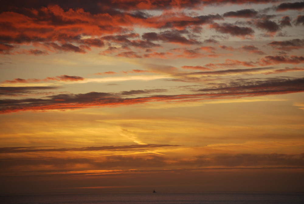 Sonnenuntergang auf der Ostsee