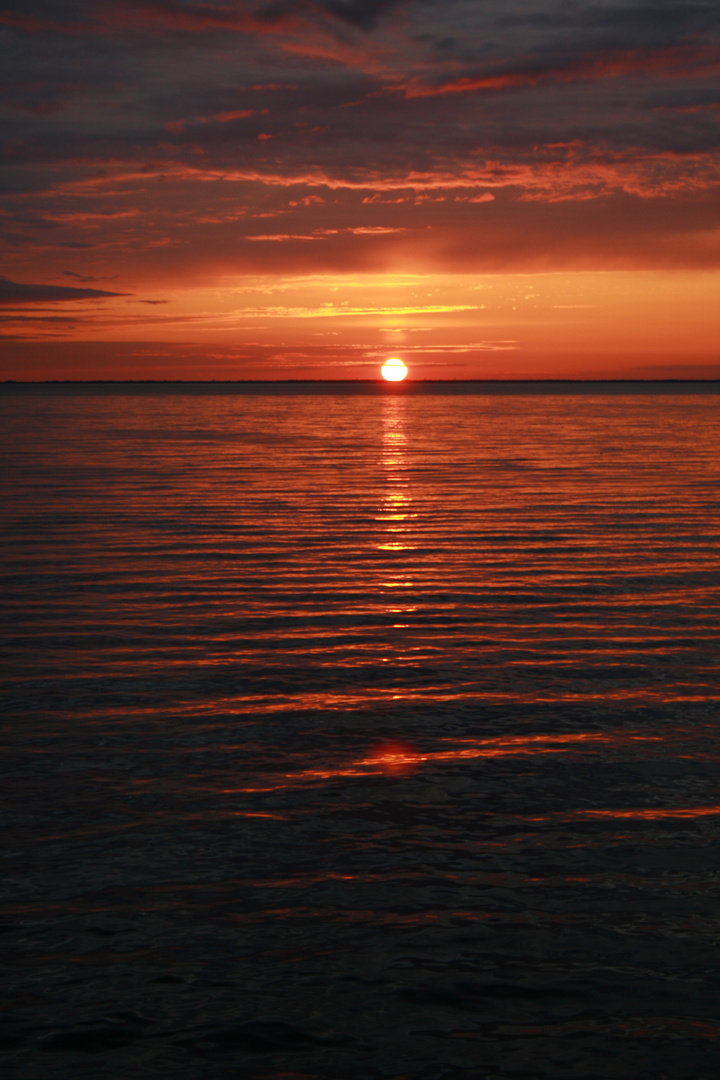 Sonnenuntergang auf der Ostsee