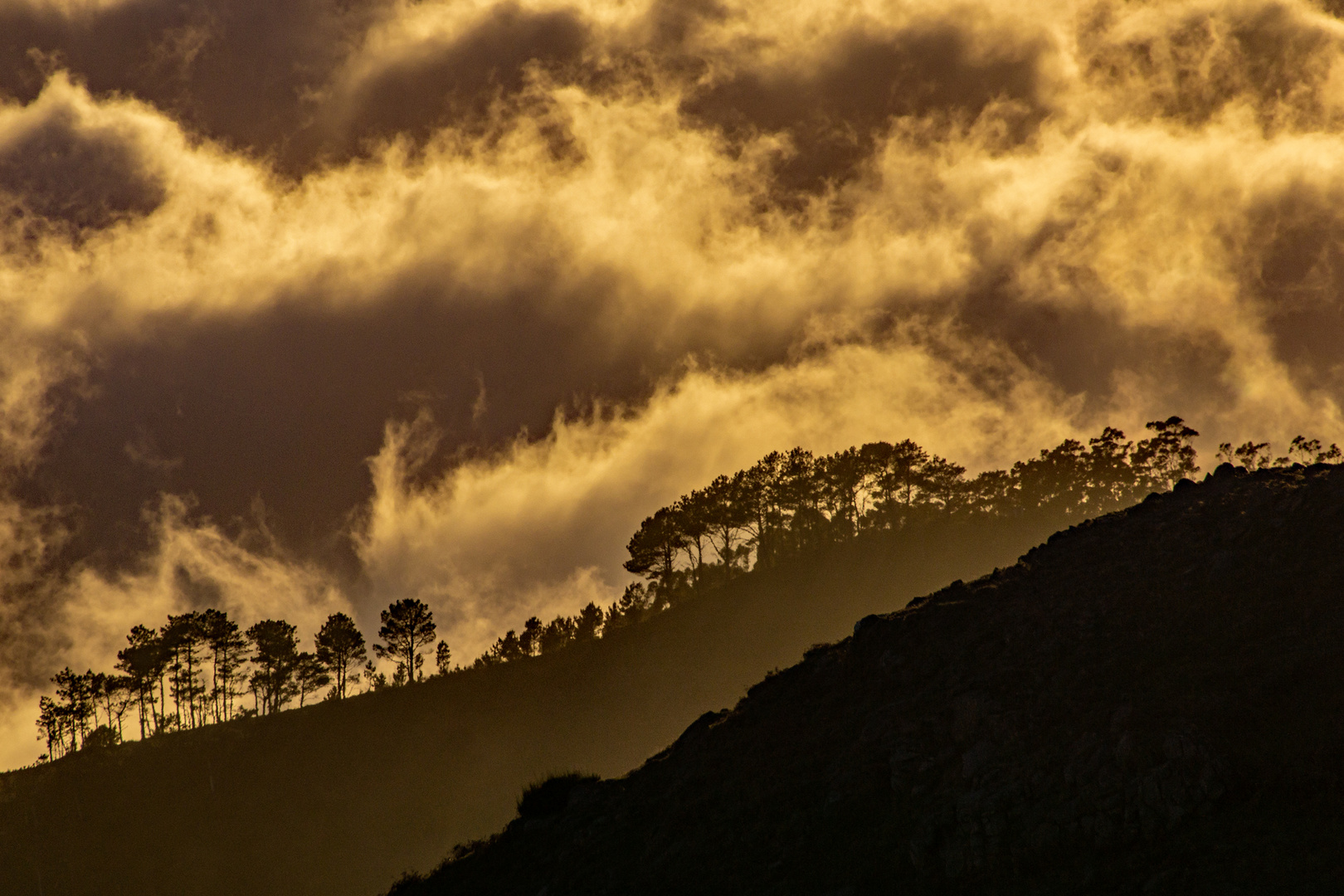 Sonnenuntergang auf der Paul da Serra