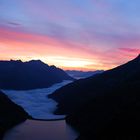 Sonnenuntergang auf der Plauener Hütte-Zillertaler Alpen