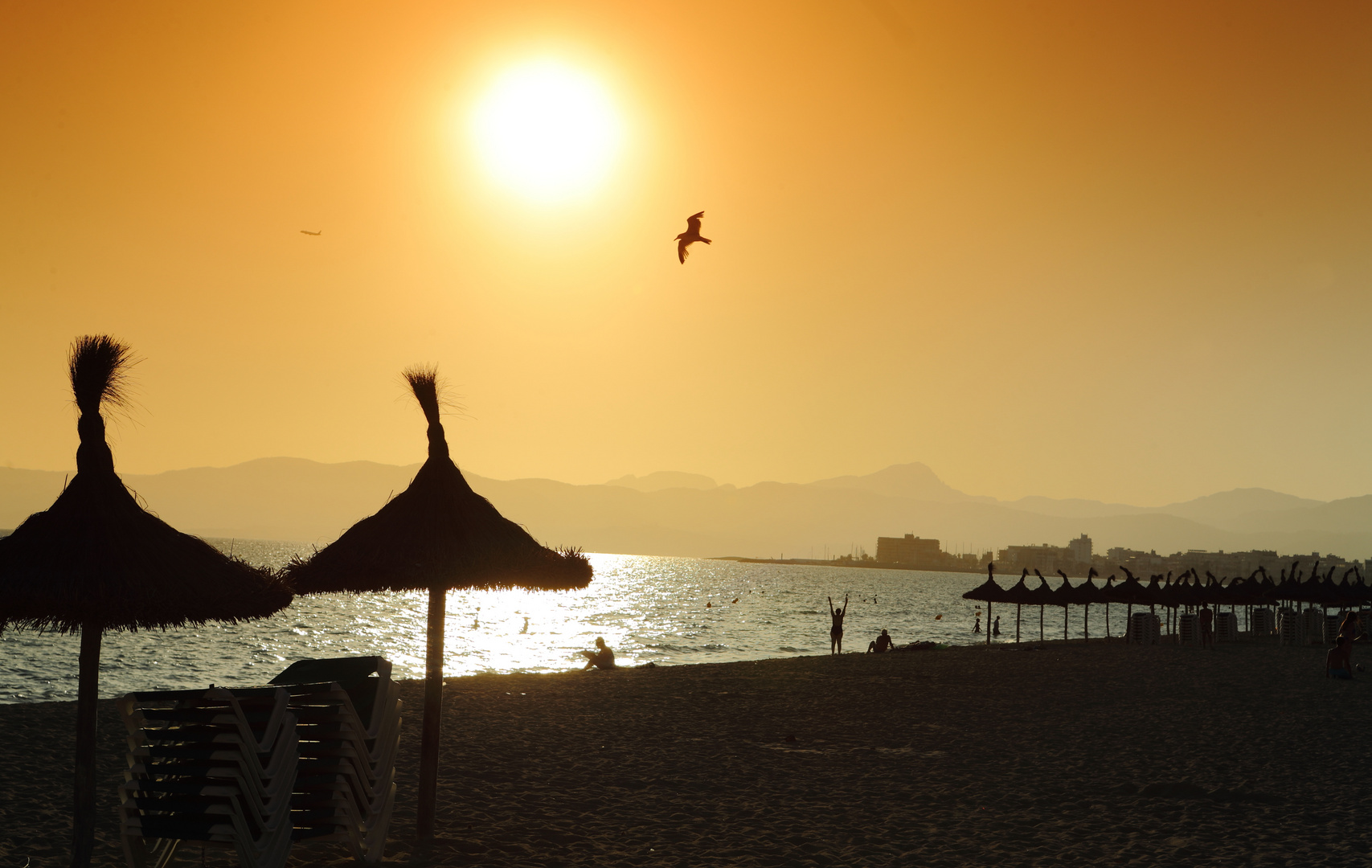 Sonnenuntergang auf der Playa