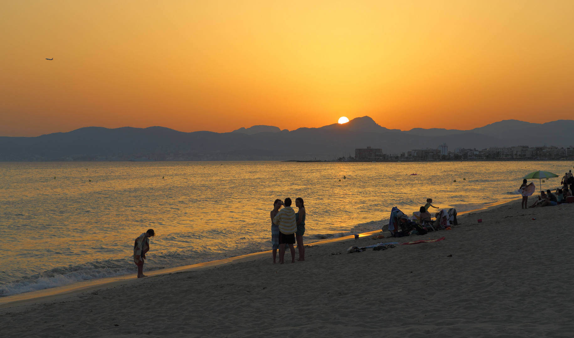 Sonnenuntergang auf der Playa