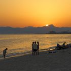 Sonnenuntergang auf der Playa