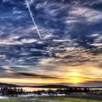 Sonnenuntergang auf der Reichenau