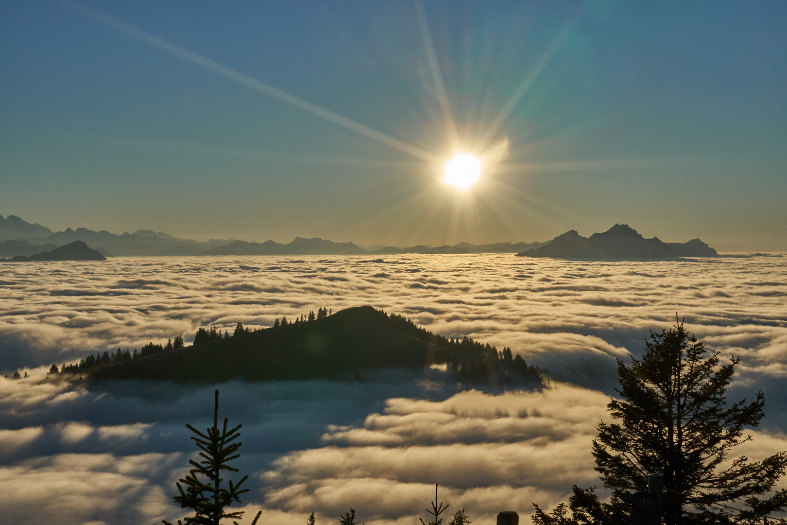 Sonnenuntergang auf der Rigi