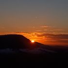 Sonnenuntergang auf der Schwäbischen Alb