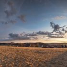 Sonnenuntergang auf der schwäbischen Alb bei Hartheim