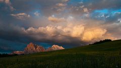 Sonnenuntergang auf der Seiser Alm