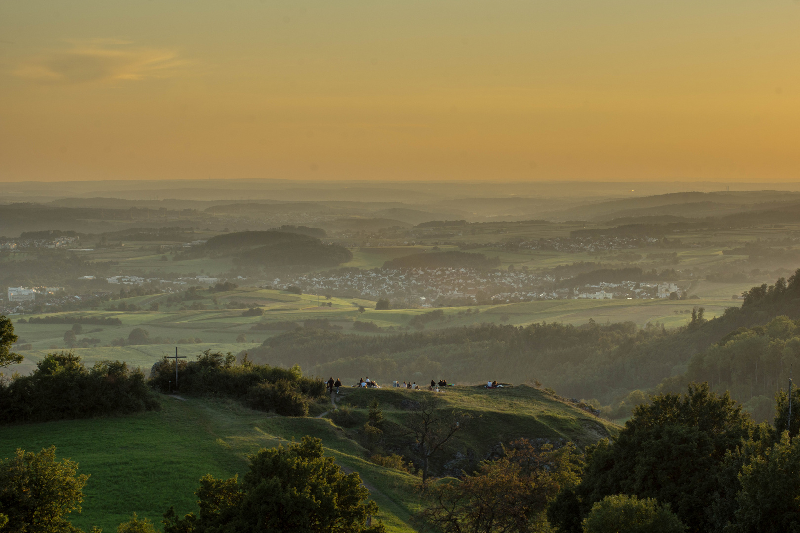 Sonnenuntergang auf der Spielburg