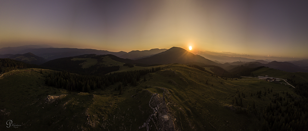 Sonnenuntergang auf der  Stubalm web