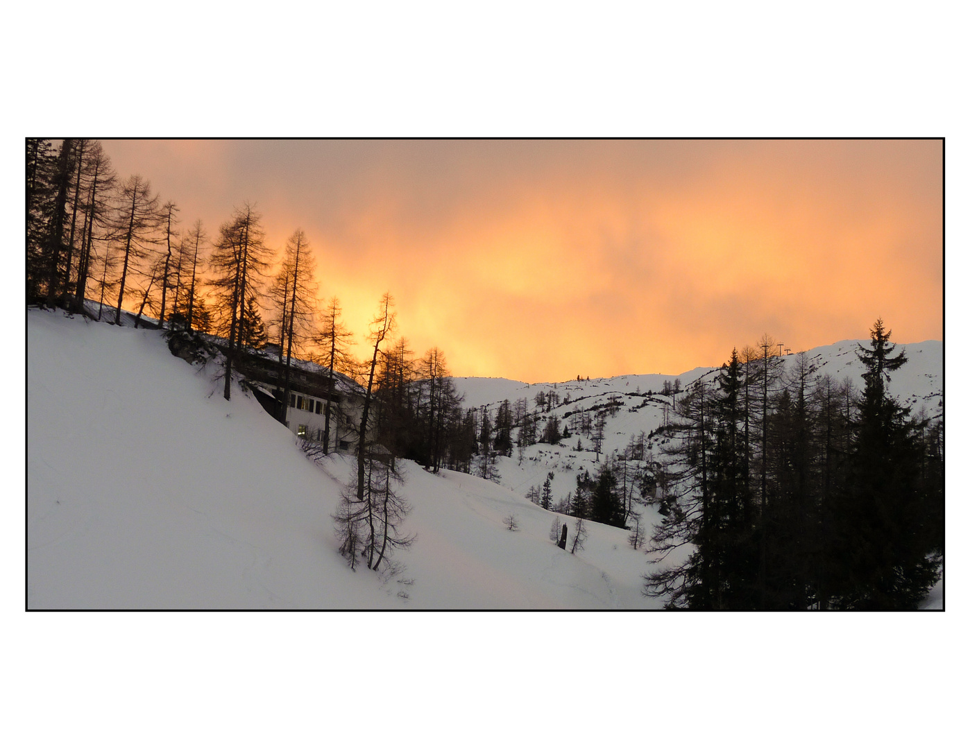 Sonnenuntergang auf der Tauplitzalm