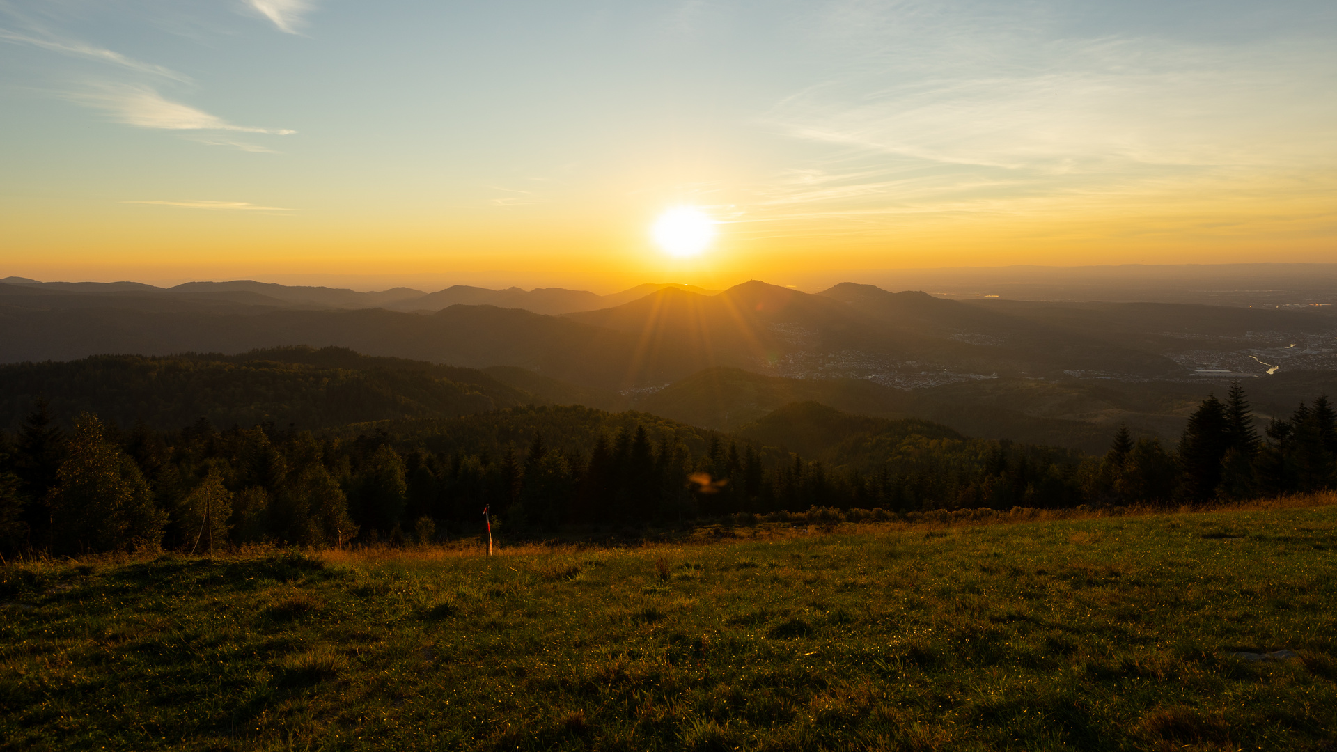 Sonnenuntergang auf der Teufelsmühle