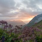 Sonnenuntergang auf der Ulmer Hütte