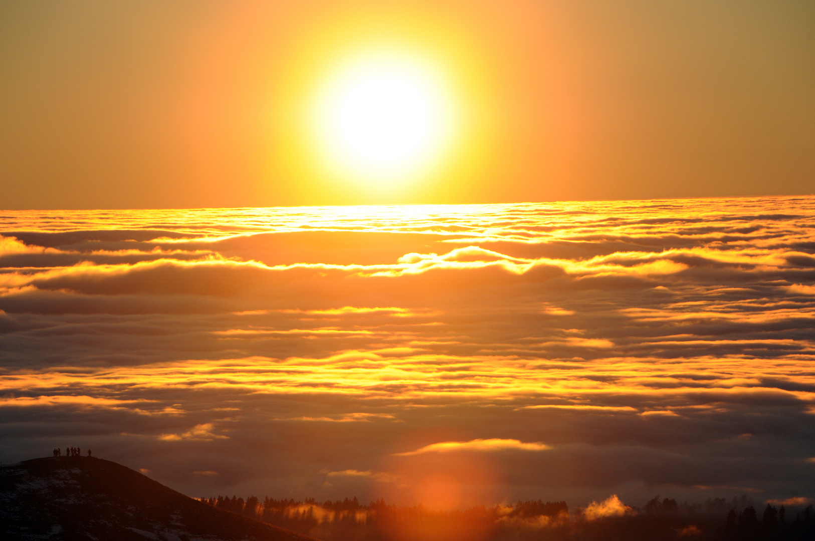 Sonnenuntergang auf der Wasserkuppe (Rhön) 1