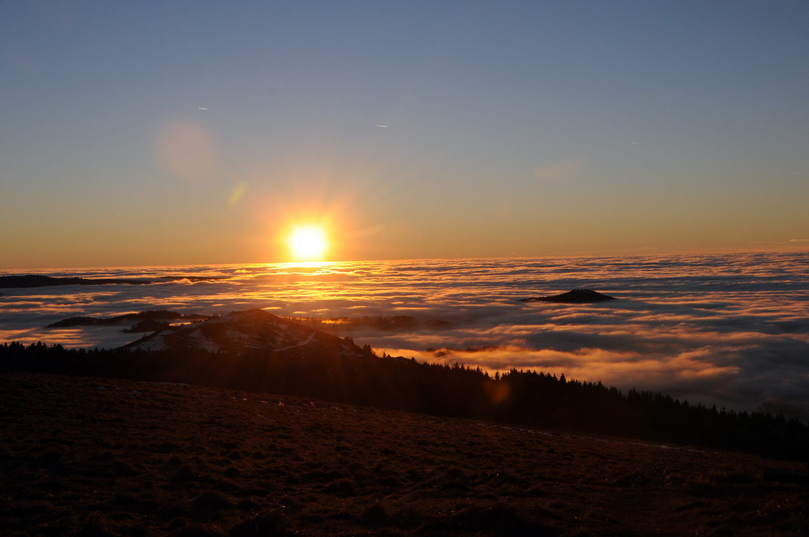 Sonnenuntergang auf der Wasserkuppe (Rhön) 3