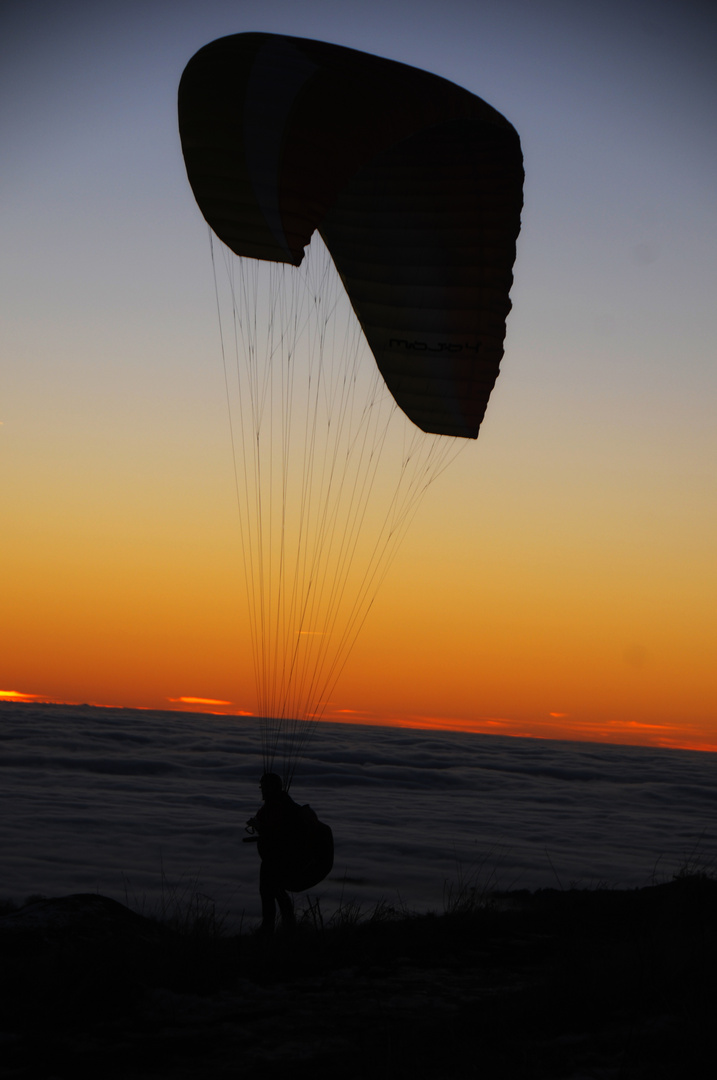 Sonnenuntergang auf der Wasserkuppe (Rhön) 4