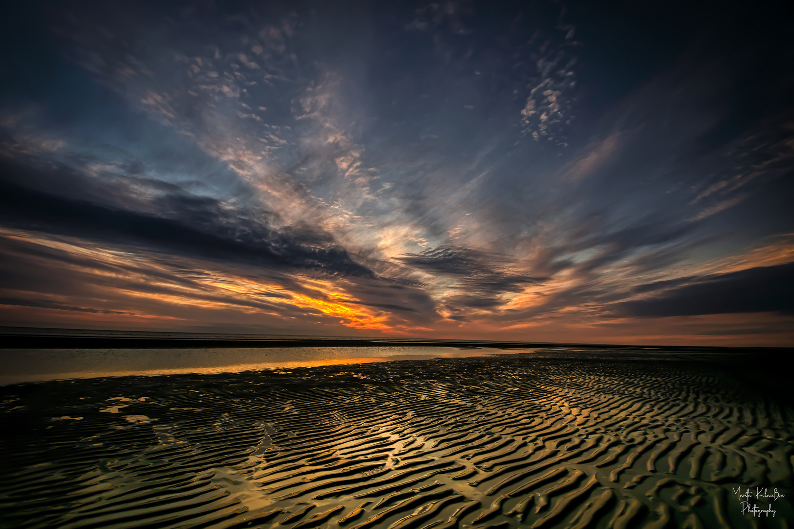 Sonnenuntergang auf der wunderschönen Insel Rømø