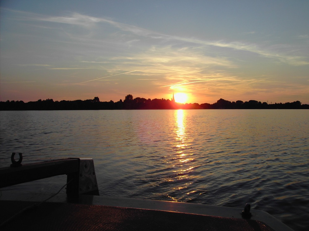 Sonnenuntergang auf der Xantener Nordsee