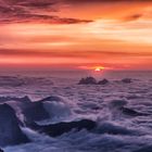 Sonnenuntergang auf der Zugspitze