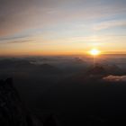 Sonnenuntergang auf der Zugspitze