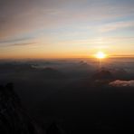 Sonnenuntergang auf der Zugspitze