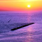 Sonnenuntergang auf derInsel Helgoland