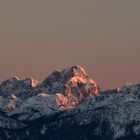 Sonnenuntergang auf die Kranische Alpen