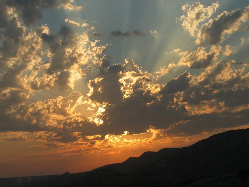 Sonnenuntergang auf einer Insel des Odysseus