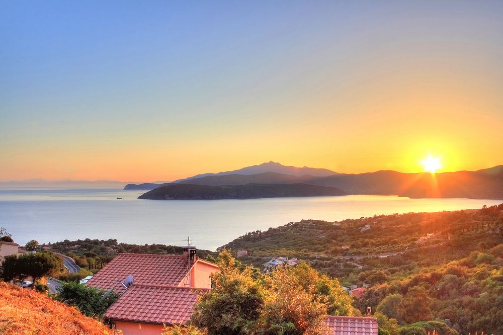 Sonnenuntergang auf Elba.