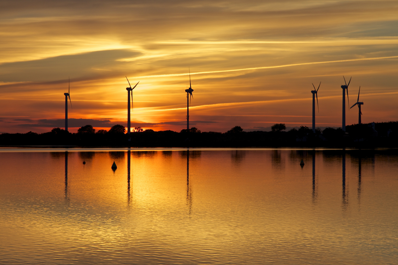 Sonnenuntergang auf Fehmarn