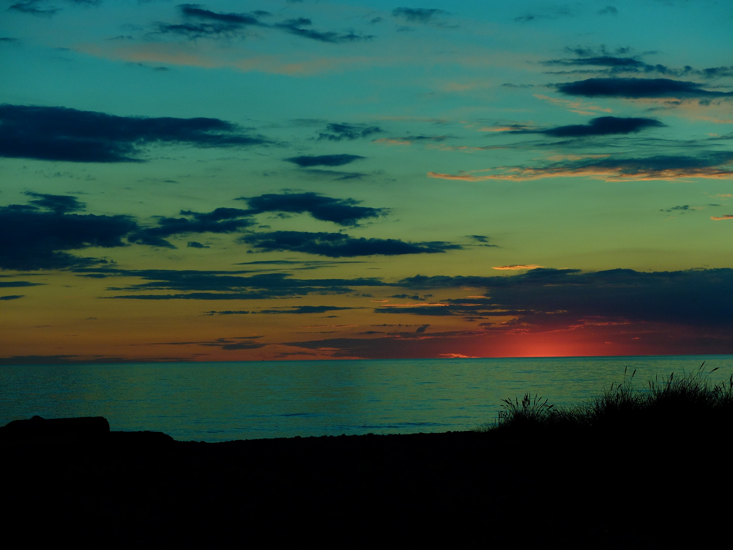 Sonnenuntergang auf Fehmarn