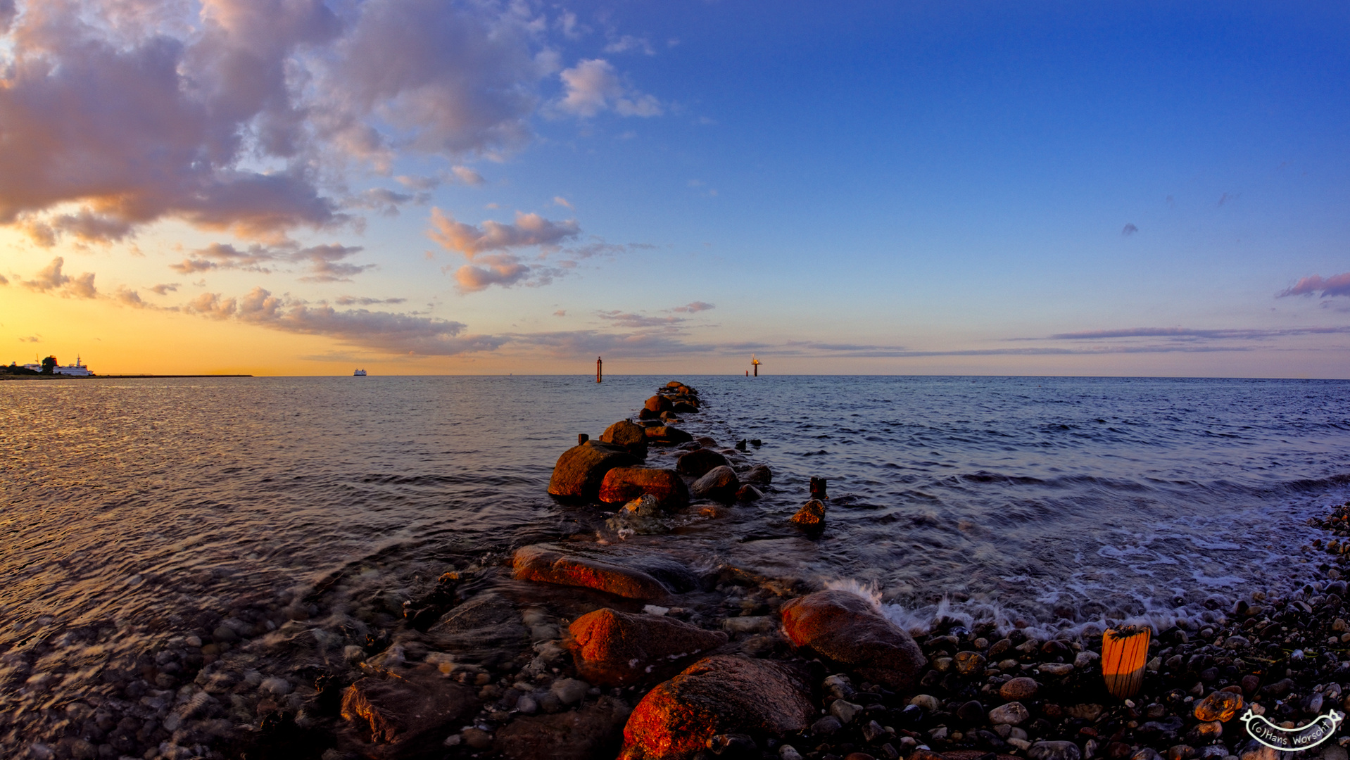 Sonnenuntergang auf Fehmarn