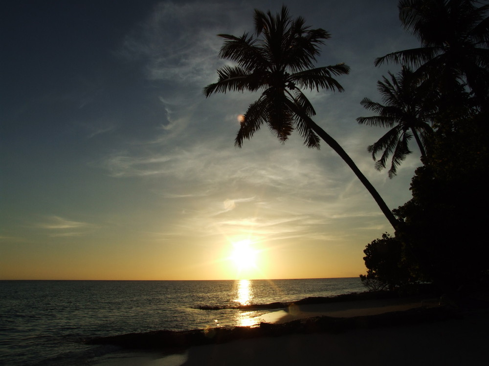 Sonnenuntergang auf Fihalhohi