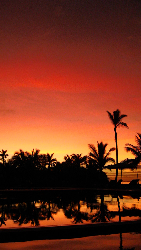 Sonnenuntergang auf Fiji