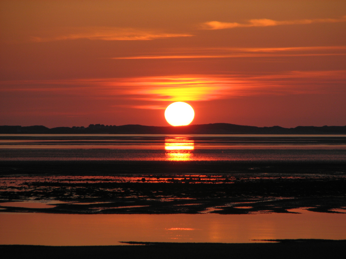 Sonnenuntergang auf Föhr