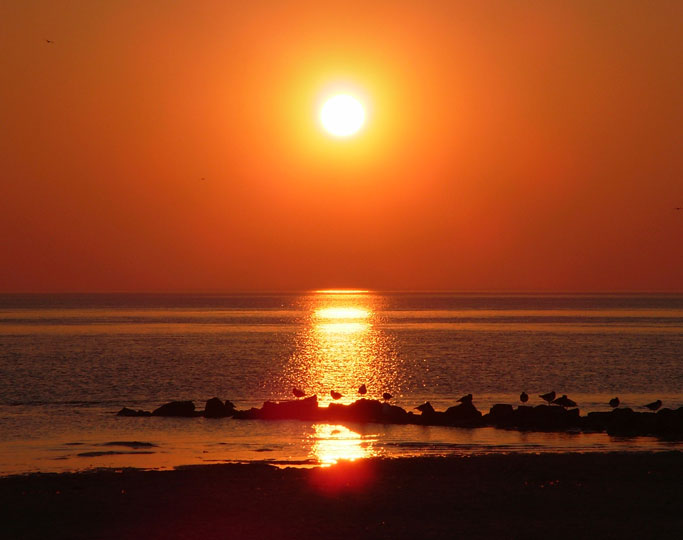 Sonnenuntergang auf Föhr