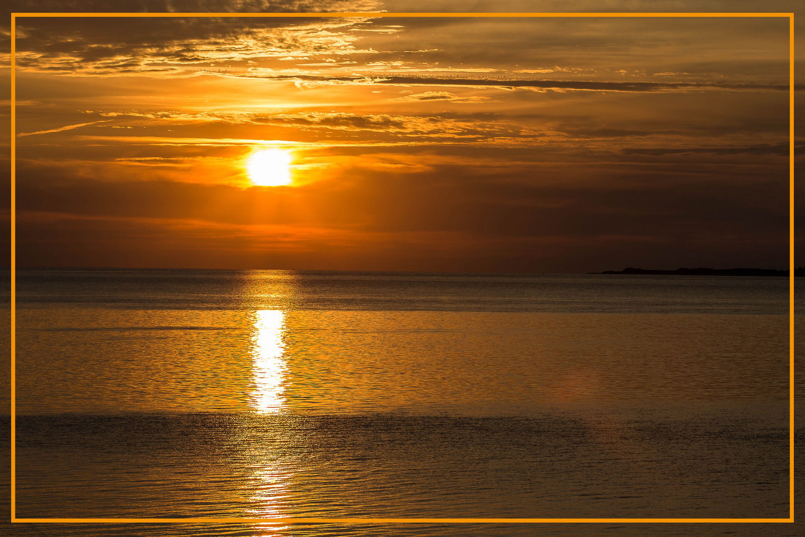 Sonnenuntergang auf Föhr