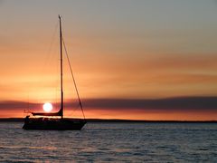 Sonnenuntergang auf Fraser Island, Australien