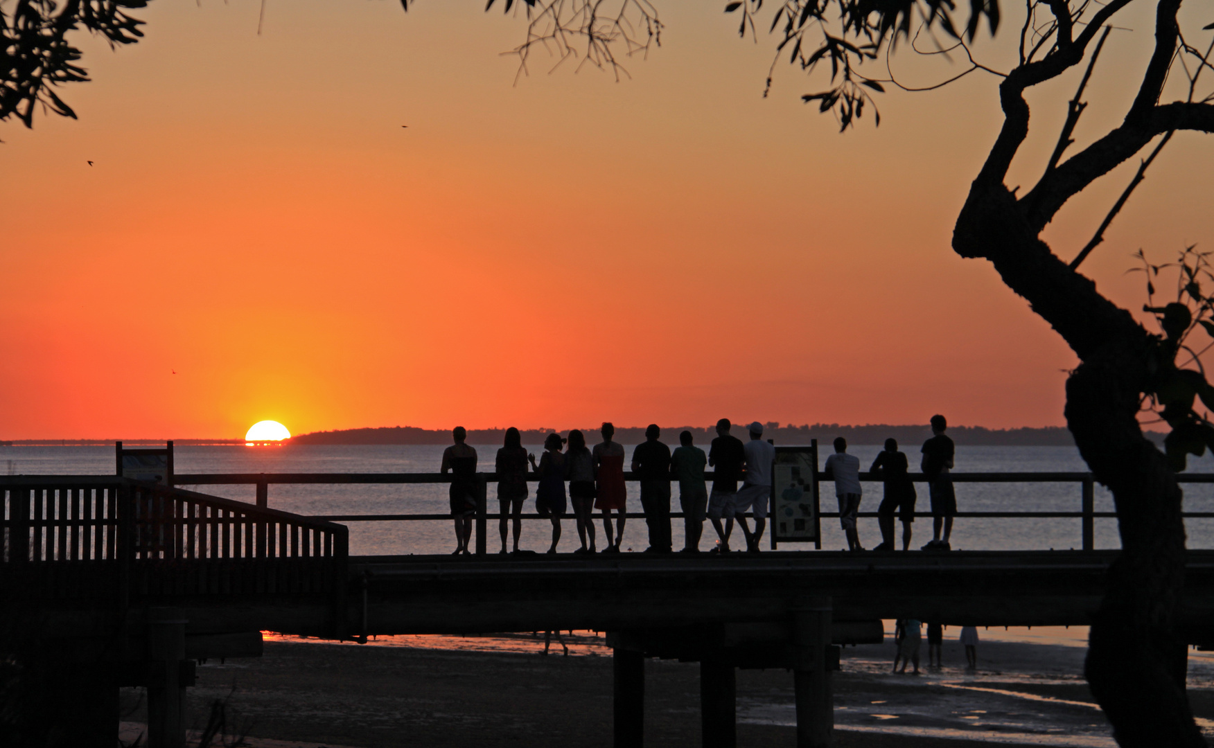 Sonnenuntergang auf Fraser Island