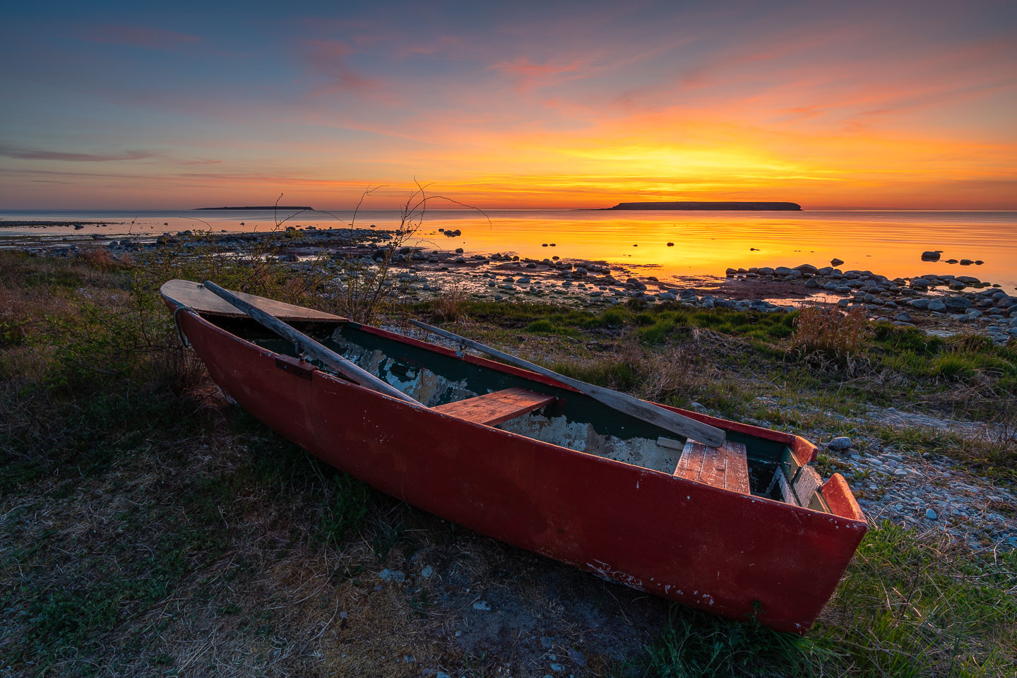 Sonnenuntergang auf Fårö