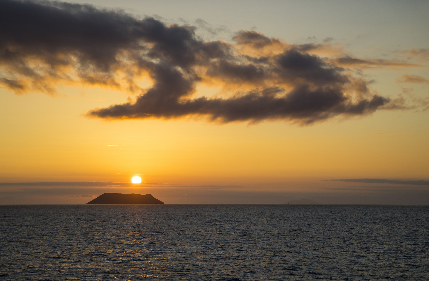 Sonnenuntergang auf Galapagos