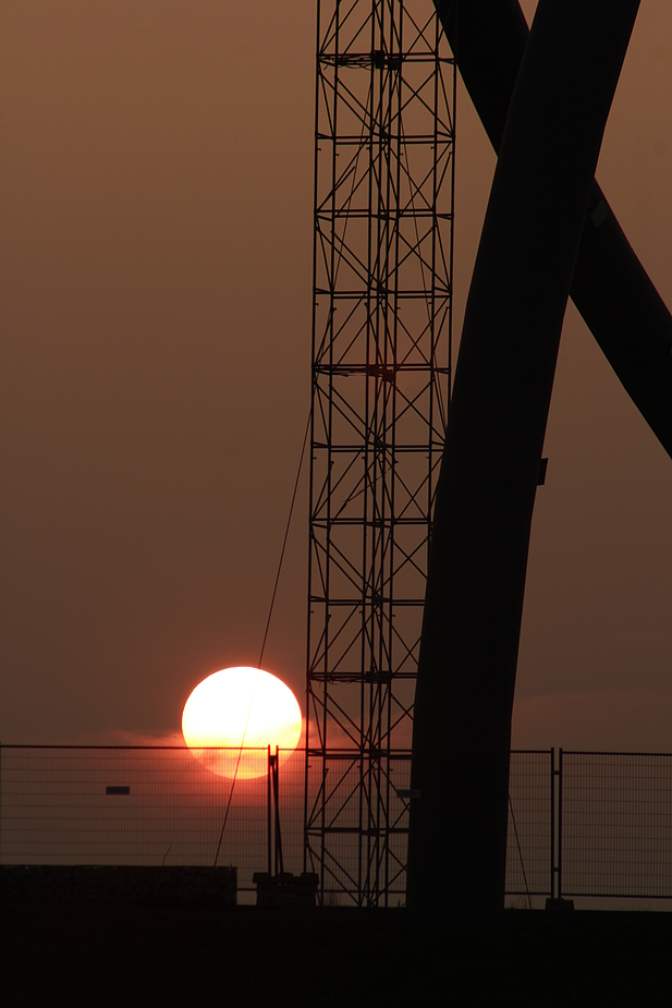 Sonnenuntergang auf Halde Hoheward