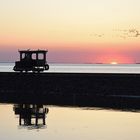 Sonnenuntergang auf Hallig Oland