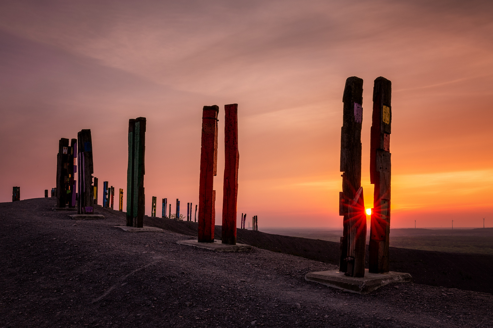 Sonnenuntergang auf Haniel