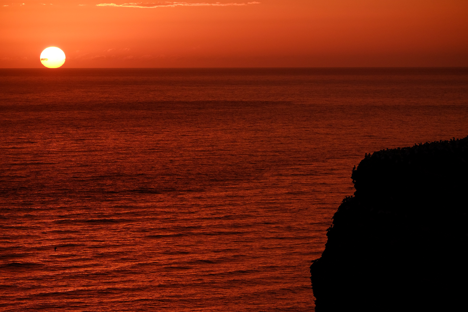 Sonnenuntergang auf Helgoland