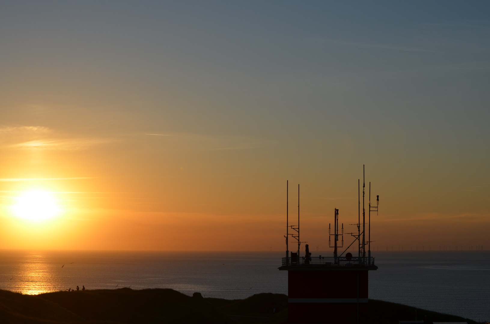 Sonnenuntergang auf Helgoland