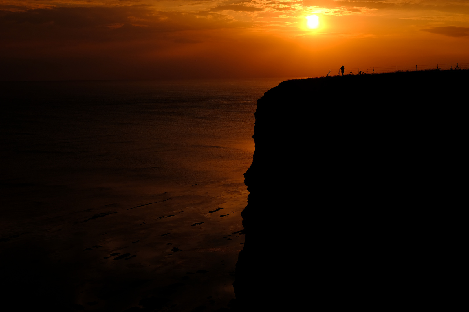 Sonnenuntergang auf Helgoland