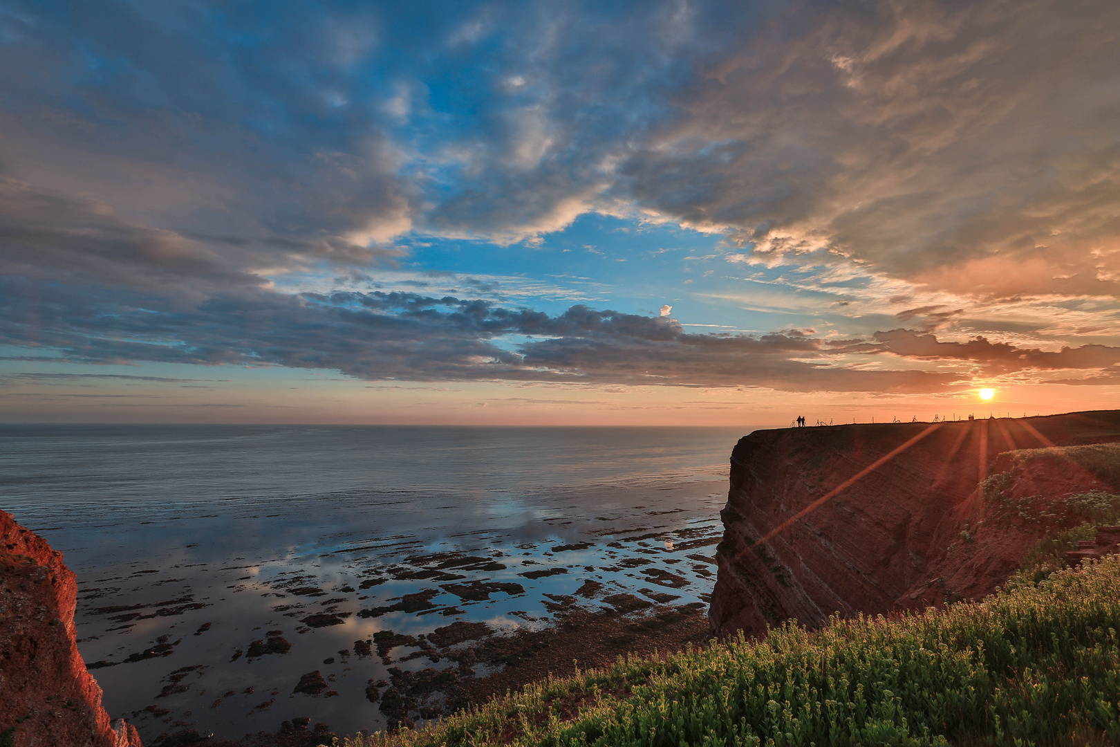 Sonnenuntergang auf Helgoland