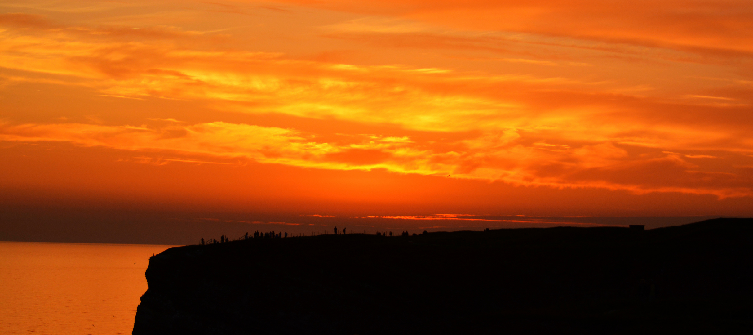 Sonnenuntergang auf Helgoland