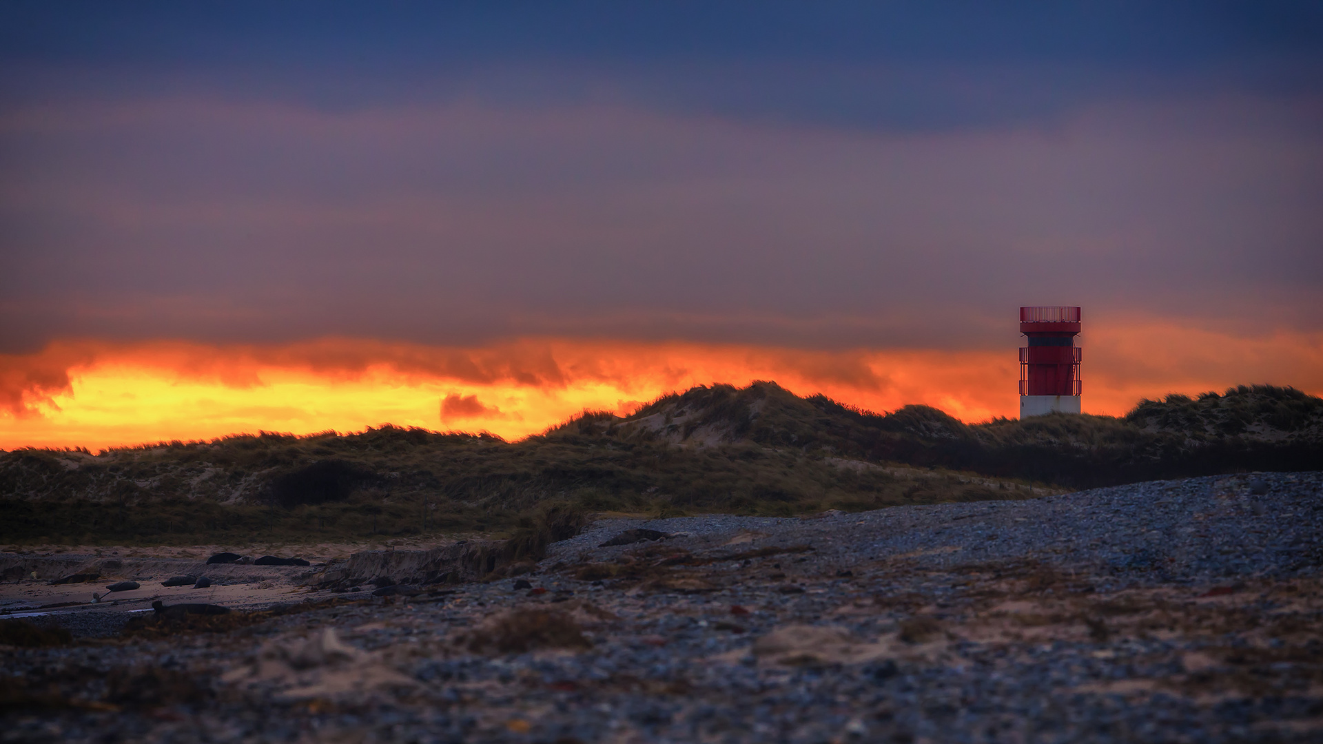 Sonnenuntergang auf Helgoland